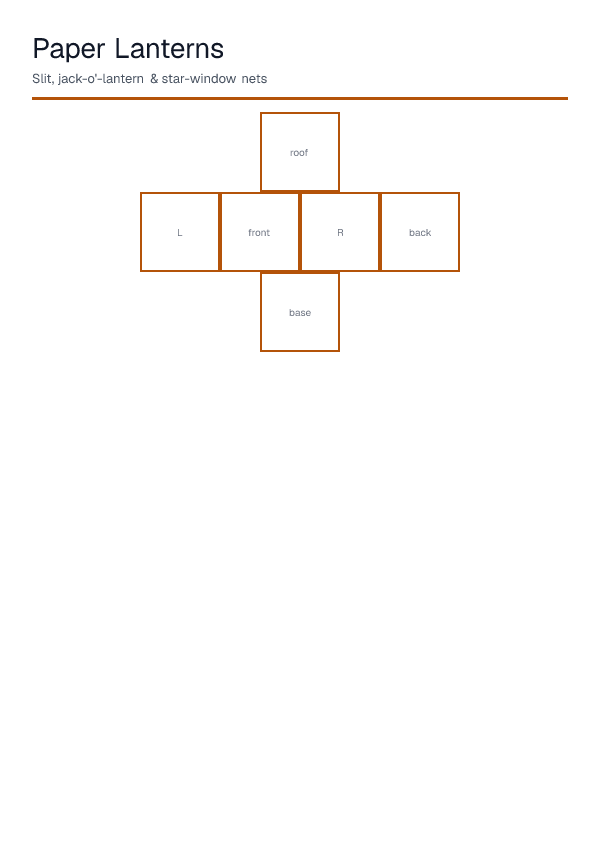 Paper Lanterns — printable PDF preview