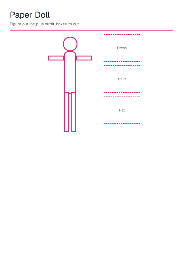 Paper Doll — printable PDF preview