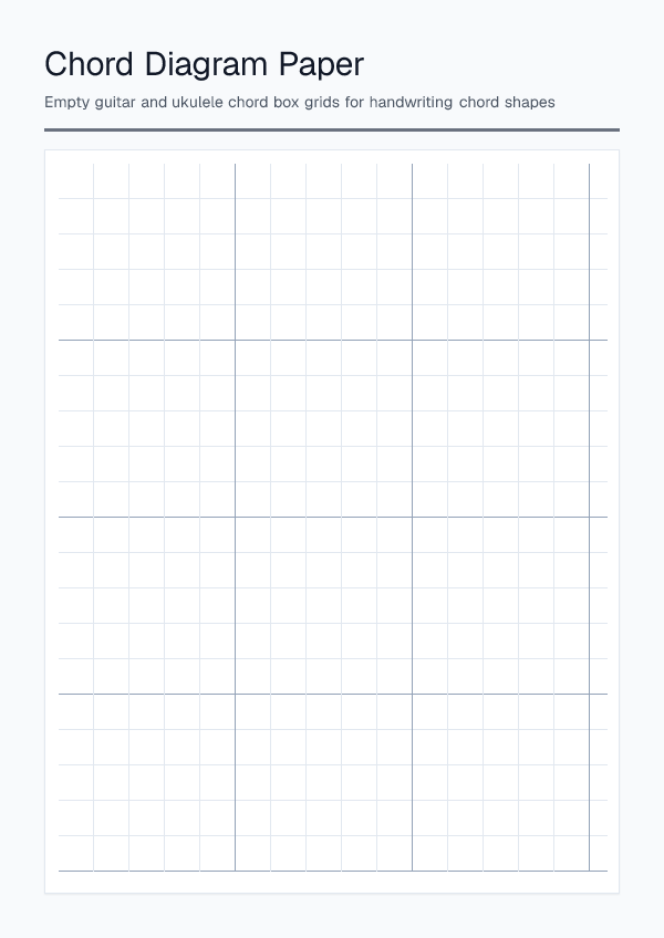 Chord Diagram Paper — printable PDF preview