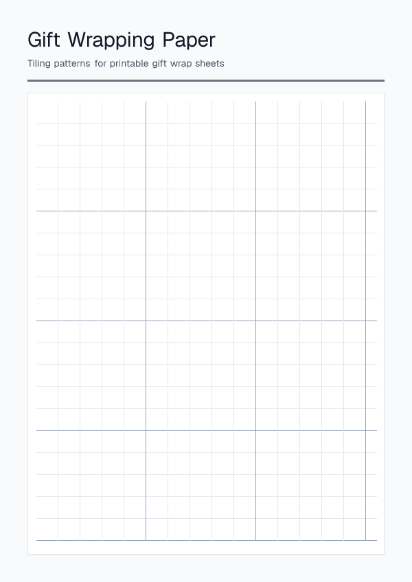 Gift Wrapping Paper — printable PDF preview