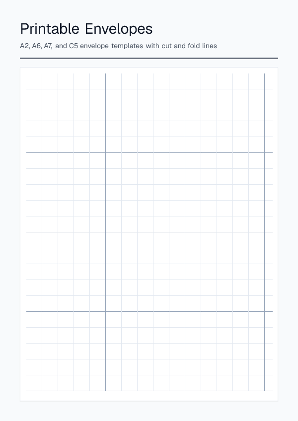 Printable Envelopes — printable PDF preview